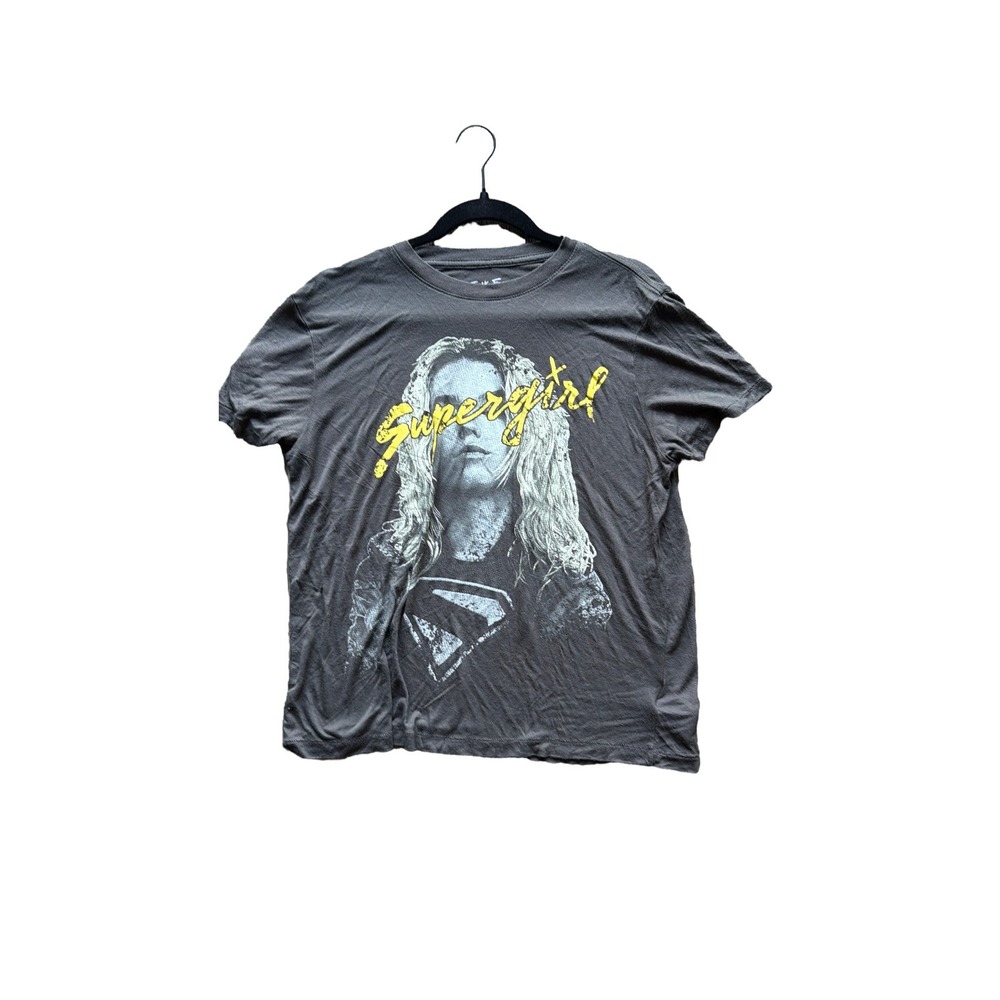 Junk Food DC Comics Supergirl Gray Graphic T-Shirt